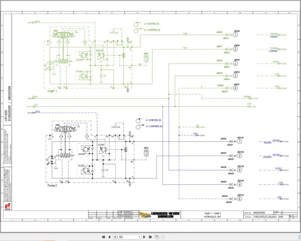 Liebherr Crane LR 1500 Z74430 Electric and Hydraulic Diagrams EN 3