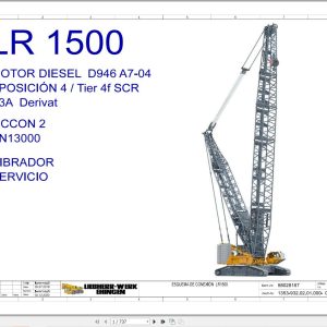Liebherr Crane LR 1500 Z74430 Electric and Hydraulic Diagrams ES 1