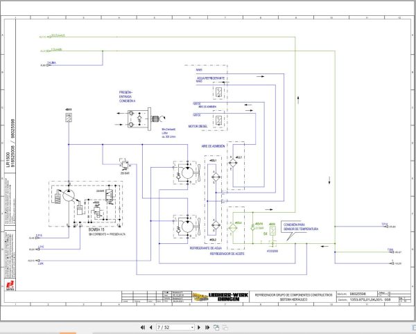 Liebherr Crane LR 1500 Z74430 Electric and Hydraulic Diagrams ES 3