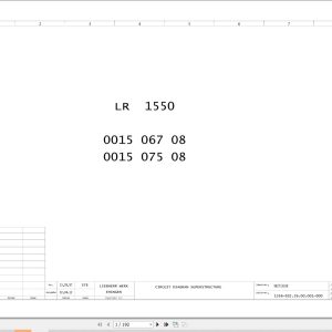 Liebherr Crane LR 1550 Z15075 Electric and Hydraulic Diagrams EN 1