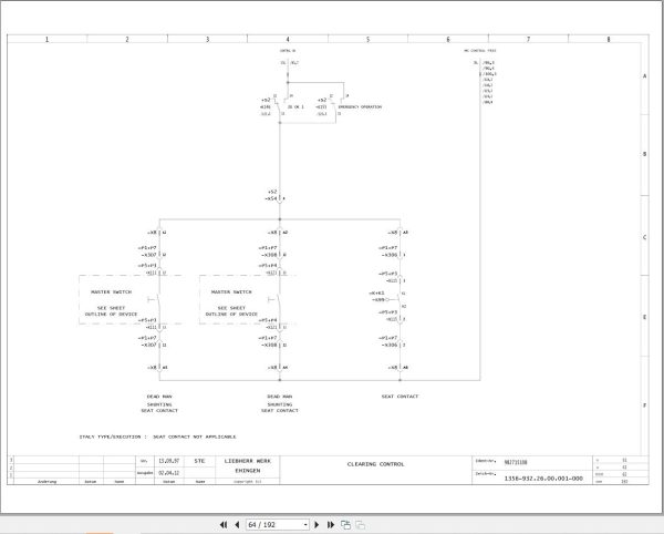Liebherr Crane LR 1550 Z15075 Electric and Hydraulic Diagrams EN 2