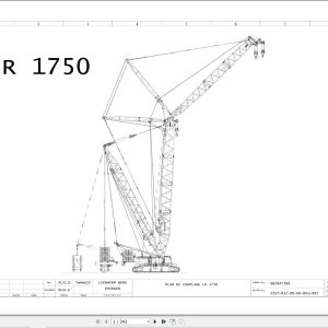 Liebherr Crane LR 1600 1 Z74704 Electric and Hydraulic Diagrams FR 1