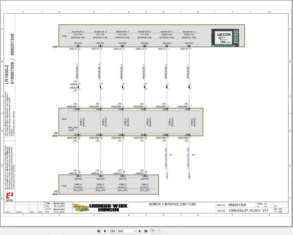 Liebherr Crane LR 1600 2 Z74607 Electric and Hydraulic Diagrams EN 2