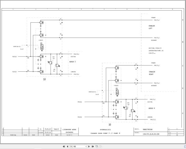 Liebherr Crane LR 1600 2 Z74607 Electric and Hydraulic Diagrams EN 3