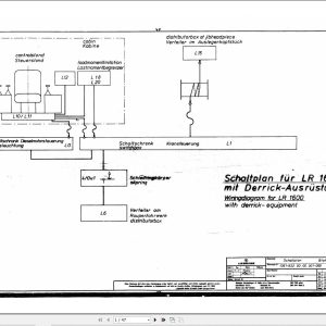 Liebherr Crane LR 1600 Z10626 Electric Diagrams DE 1