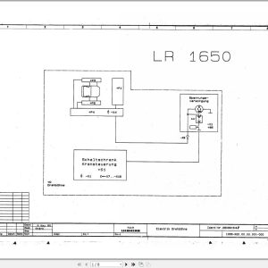 Liebherr Crane LR 1650 Z15023 Electric Diagrams DE 1
