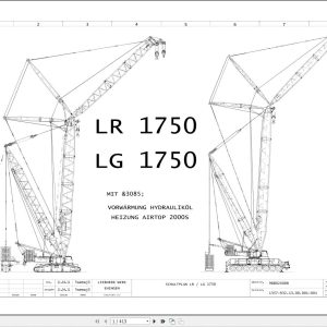 Liebherr Crane LR 1750 Z74776 Electric and Hydraulic Diagrams DE 1