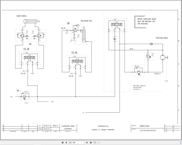 Liebherr Crane LR 1750 Z74776 Electric and Hydraulic Diagrams EN 3