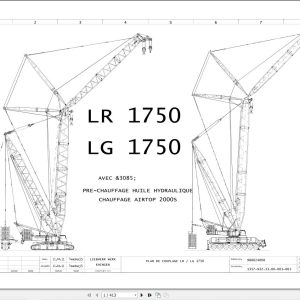 Liebherr Crane LR 1750 Z74776 Electric and Hydraulic Diagrams FR 1