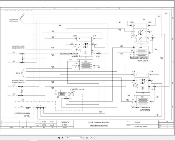 Liebherr Crane LR 1750 Z74776 Electric and Hydraulic Diagrams FR 3