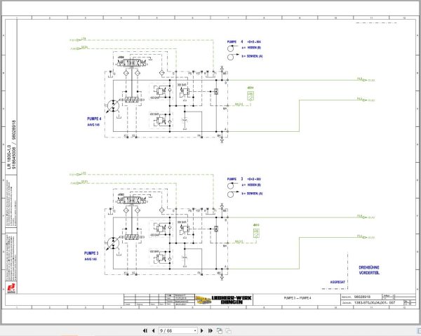 Liebherr Crane LR 1800 1.0 Z48402 Electric and Hydraulic Diagrams DE 3