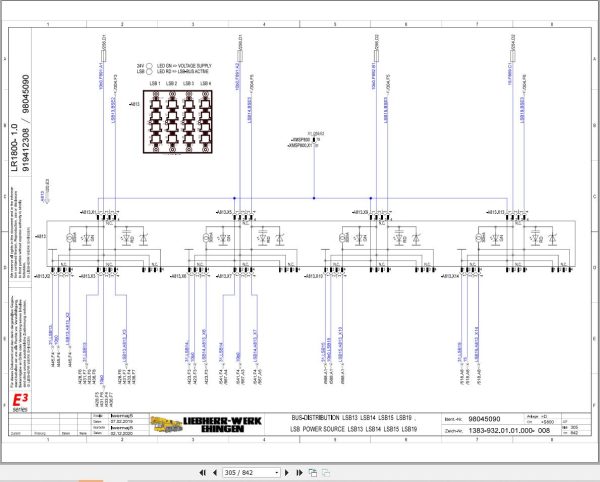 Liebherr Crane LR 1800 1.0 Z48402 Electric and Hydraulic Diagrams EN 2