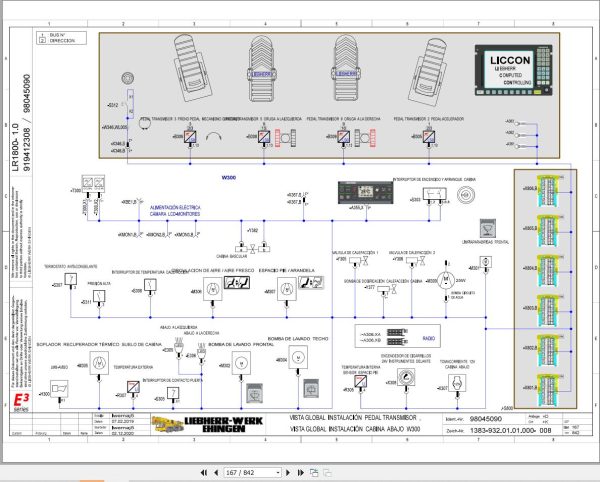 Liebherr Crane LR 1800 1.0 Z48402 Electric and Hydraulic Diagrams ES 2