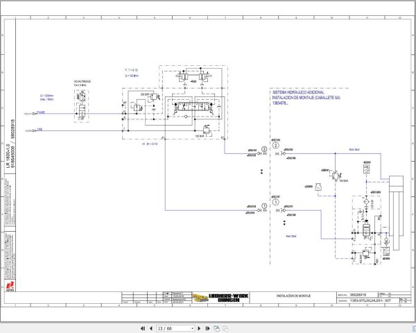 Liebherr Crane LR 1800 1.0 Z48402 Electric and Hydraulic Diagrams ES 3
