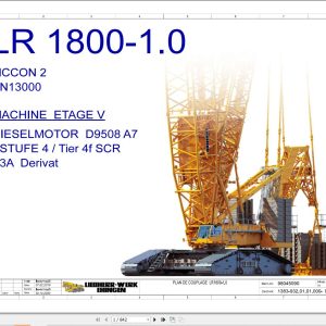 Liebherr Crane LR 1800 1.0 Z48402 Electric and Hydraulic Diagrams FR 1