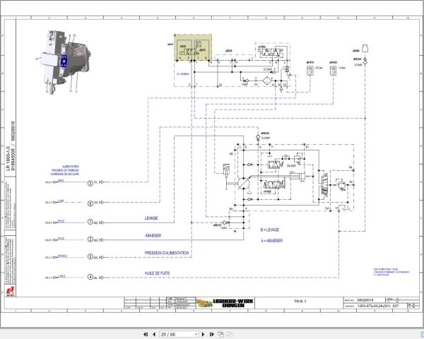 Liebherr Crane LR 1800 1.0 Z48402 Electric and Hydraulic Diagrams FR 3