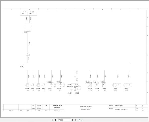 Liebherr Crane LR 1800 Z15078 Electric and Hydraulic Diagrams EN 3