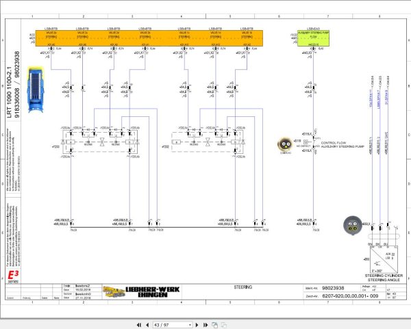 Liebherr Crane LRT 1090 2.1 Z53701 Electric and Hydraulic Diagrams EN 2