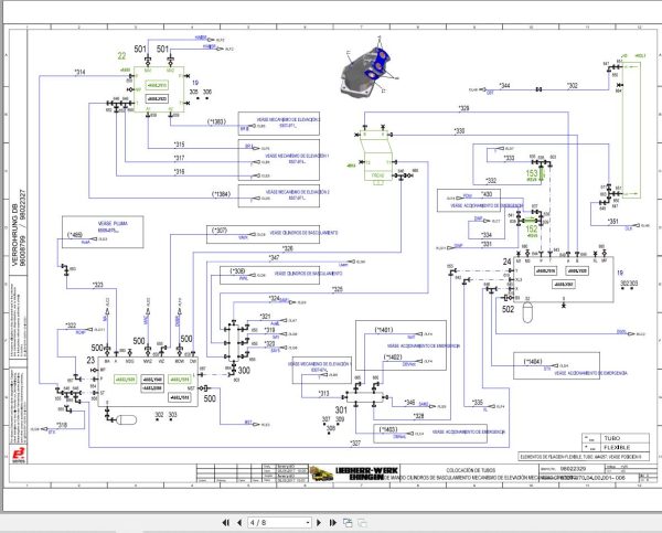 Liebherr Crane LRT 1090 2.1 Z53701 Electric and Hydraulic Diagrams ES 3