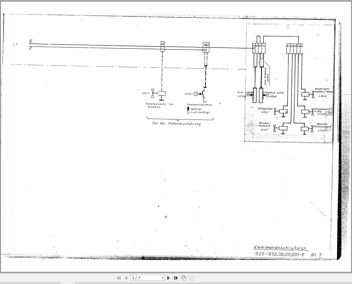 Liebherr Crane LT 1020 Z10123 Electric Diagrams 1