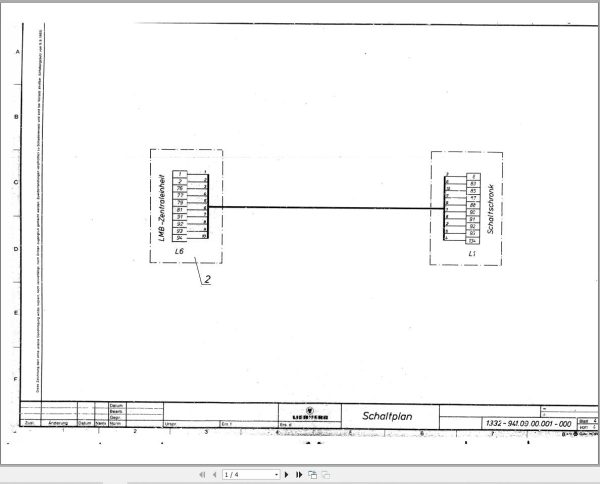 Liebherr Crane LT 1055 Z11346 Electric Diagrams DE 1