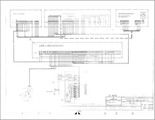 Liebherr Crane LT 1075 Z10555 Electric Diagrams DE 2