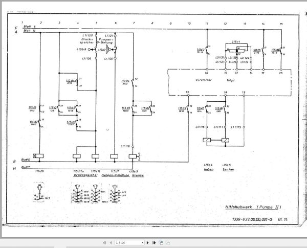 Liebherr Crane LT 1080 Z10554 Electric Diagrams DE 2