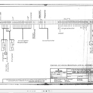 Liebherr Crane LT 1090 Z11096 Electric Diagrams DE 1