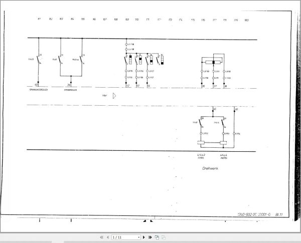 Liebherr Crane LT 1100 Z10108 Electric Diagrams DE 1