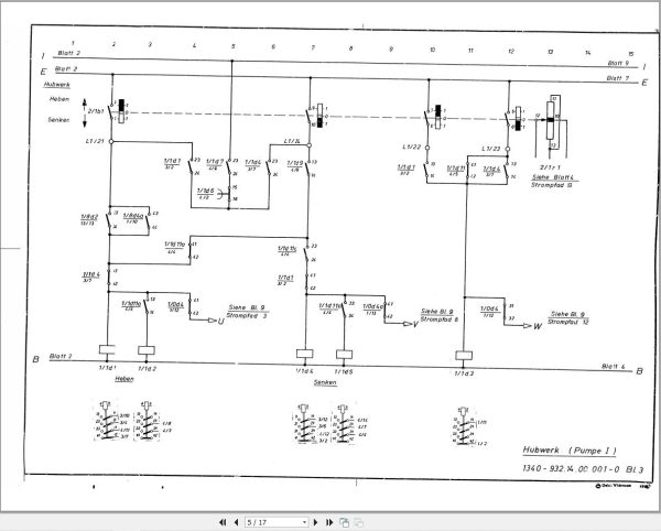 Liebherr Crane LT 1110 Z10976 Electric Diagrams DE 2