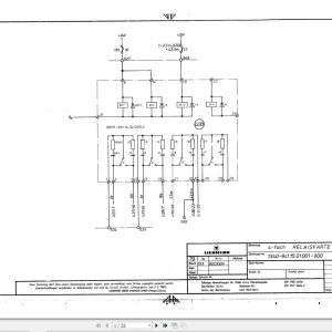 Liebherr Crane LT 1120 Z11019 Electric Diagrams DE 1