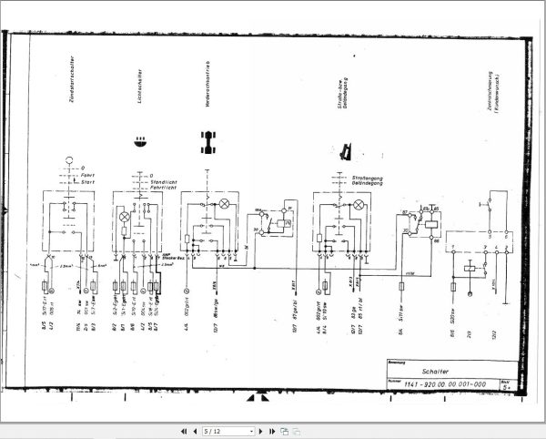 Liebherr Crane LT 1160 Z14002 Electric Diagram DE 2
