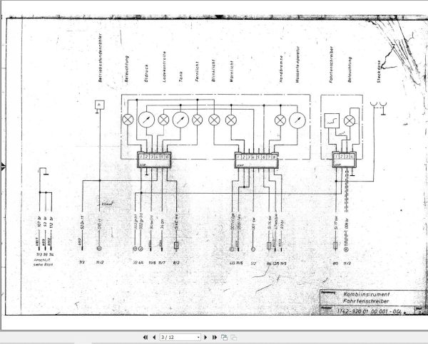 Liebherr Crane LT 1200 Z11195 Electric Diagrams DE 2