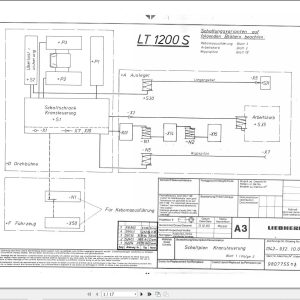 Liebherr Crane LT 1200S Z11852 Electric Diagrams DE 1