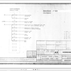Liebherr Crane LT 1250 Z11812 Electric Diagrams DE 1
