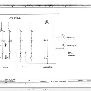 Liebherr Crane LT 1300 Z14042 Electric Diagrams DE 1