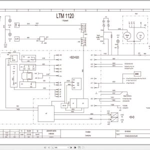 Liebherr Crane LTA 1120 Z16181 Electric and Hydraulic Diagrams DE 1