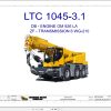 Liebherr Crane LTC 1045 3.1 Z56423 Electric and Hydraulic Diagrams EN 1