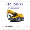 Liebherr Crane LTC 1045 3.1 Z56423 Electric and Hydraulic Diagrams ES 1