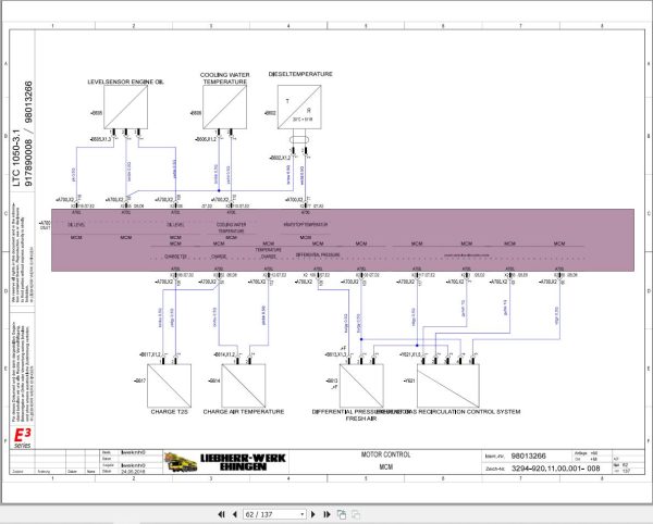 Liebherr Crane LTC 1050 3.1 Z56601 Electric and Hydraulic Diagrams EN 2