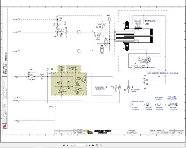 Liebherr Crane LTC 1050 3.1 Z56601 Electric and Hydraulic Diagrams EN 3