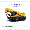 Liebherr Crane LTC 1050 3.1 Z56601 Electric and Hydraulic Diagrams FR 1