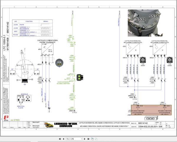 Liebherr Crane LTC 1050 3.1 Z56601 Electric and Hydraulic Diagrams FR 2