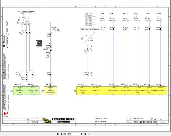 Liebherr Crane LTC 1050 3.1 Z56602 Electric and Hydraulic Diagrams EN 2