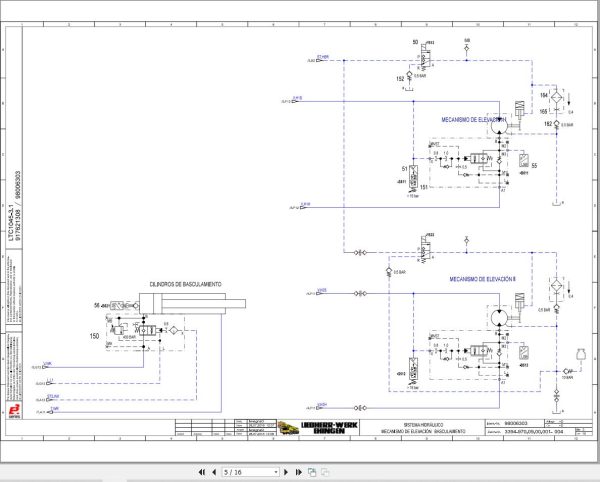 Liebherr Crane LTC 1050 3.1 Z56602 Electric and Hydraulic Diagrams ES 3