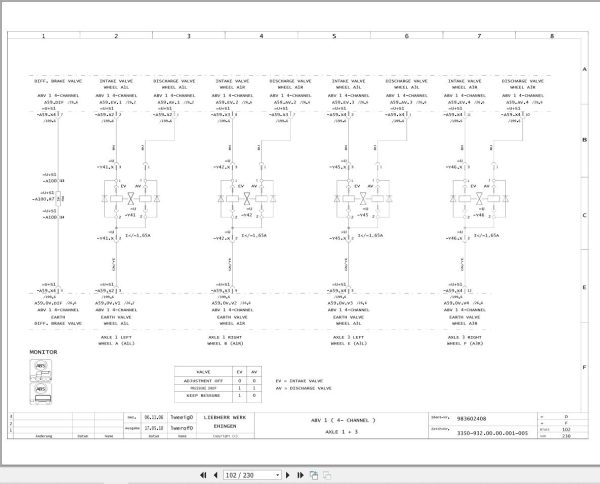 Liebherr Crane LTC 1055 Z56200 Electric and Hydraulic Diagrams EN 2