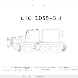 Liebherr Crane LTC 1055 Z56200 Electric and Hydraulic Diagrams ES 1