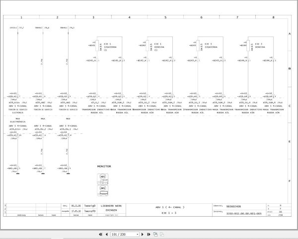 Liebherr Crane LTC 1055 Z56200 Electric and Hydraulic Diagrams ES 2