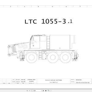 Liebherr Crane LTC 1055 Z56200 Electric and Hydraulic Diagrams FR 1