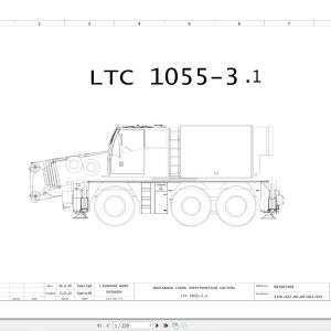 Liebherr Crane LTC 1055 Z56200 Electric and Hydraulic Diagrams RU 1